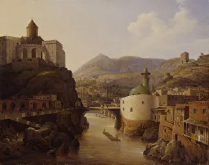 Mountain Massif Prints: View of Tiflis, 1839. Artist: Chernetsov, Nikanor Grigoryevich (1805-1879)