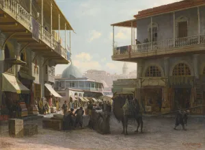 View of Tiflis, 1874. Artist: Vereshchagin, Pyotr Petrovich (1836-1886) View of Tiflis, 1874. Artist: Vereshchagin, Pyotr Petrovich (1836-1886)