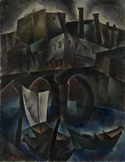 View of Tiflis, 1919-1920. Artist: Rockline (Rokhlina), Vera (1896-1934)