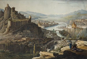 Valley Collection: View of Tiflis, End 1830s. Artist: Chernetsov, Nikanor Grigoryevich (1805-1879)