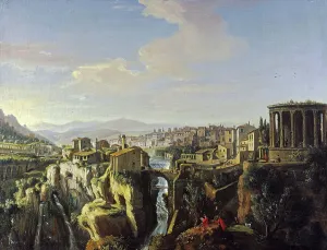 Tiber Prints: View of Tivoli, c1700. Creator: Gaspar van Wittell