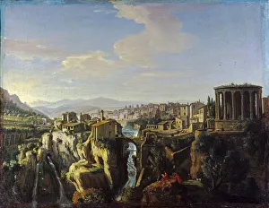 Tivoli Prints: View of Tivoli, um 1700. Artist: Wittel (Vanvitelli), Caspar Adriaensz. van (1656-1736)