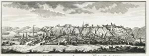 Aleksei Chirikov Gallery: View of Tobolsk, ca 1735. Artist: Lursenius, Johann Wilhelm (1704-1771)