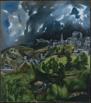 Spain Gallery: View of Toledo, c. 1598. Artist: El Greco, Dominico (1541-1614)