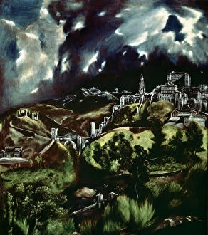 Images Dated 30th January 2013: View of Toledo, painting by El Greco preserved in the Metropolitan Museum of New York