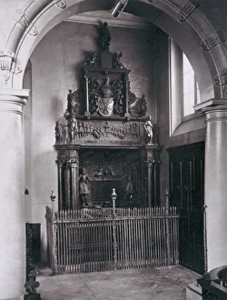 Henry Dixon Prints: View of the tomb of Thomas Sutton, Charterhouse, Finsbury, London, 1880