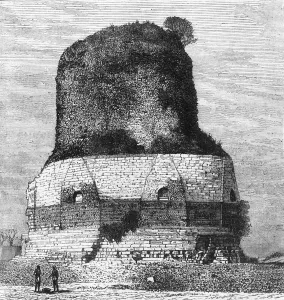 View of the Tope or Temple of Dhameh, near Benares, c1891. Creator: James Grant