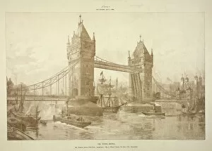 Barry Gallery: View of Tower Bridge, London, c1964