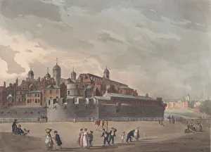 View of the Tower, October 1, 1809. October 1, 1809. Creators: Thomas Rowlandson