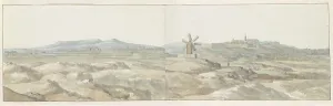 View of the town of Ghozo on the island of Gozo, 1778. Creator: Louis Ducros