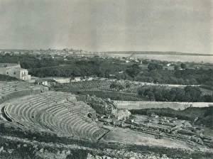 Syracuse Prints: View of the town from the Greek Theatre