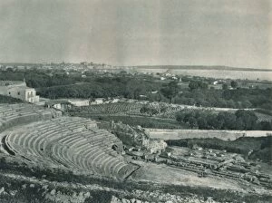 View of the town from the Greek Theatre, Syracuse, Sicily, Italy, 1927. Artist: Eugen Poppel