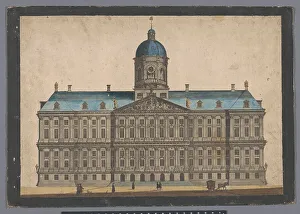 Prepared Paper Prints: View of the town hall in Amsterdam, 1700-1799. Creator: Anon