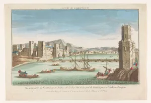 Guadalquivir Prints: View of the Triana district, a bridge over the river Guadalquivir and the Torre del Oro