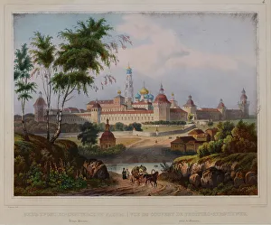 View of the Trinity Lavra of St, Sergius, 1840s