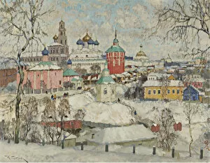 Country Village Gallery: View of the Trinity Lavra of St, Sergius, 1923