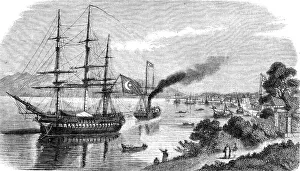 View of the Turkish Village of Batoum, 1854. Creator: Unknown