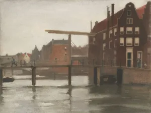 Drawbridge Prints: View of Uilenburg in Amsterdam, 1870-1923. Creator: Willem Witsen