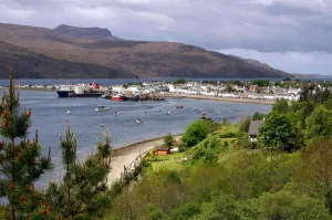View of Ullapool harbour, Highland, Scotland