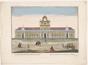 Remondini Prints: View of the University of Naples, 1700-1799. Creator: Unknown