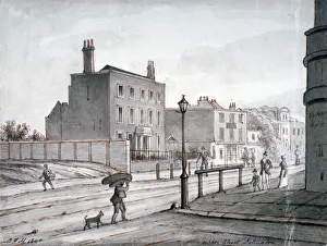 Upper Street Prints: View of Upper Street, Islington, London, 1840. Artist: CH Matthews