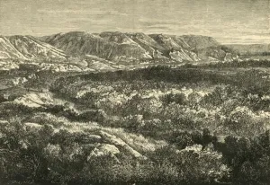 Escarpment Prints: View in the Valley of the Jordan, 1890. Creator: Unknown