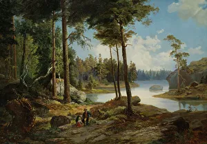 King Charles Xv Prints: View from Värmdö, 1865. Creator: Charles XV, King of Sweden