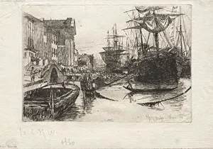 Otto H Bacher American Prints: View in Venice, 1880. Creator: Otto H. Bacher (American, 1856-1909)