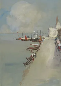 View of Venice with the Canal of Giudecca, 1831-1906. Creator: Hercules Brabazon Brabazon