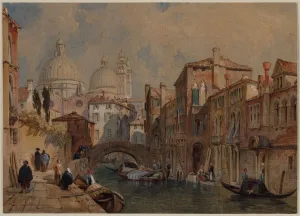 Frank Dillon Prints: View of Venice: The Dome of Santa Maria della Salute…