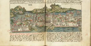 Wolgemut Prints: View of Venice. From: Liber chronicarum by Hartmann Schedel, 1493