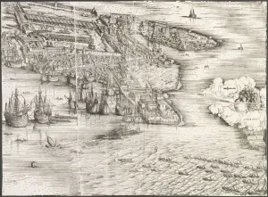 Barbari Jacopo De Gallery: View of Venice [lower right block], 1500. Creator: Jacopo de Barbari