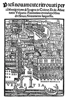 View of Venice, Woodcut, 1521