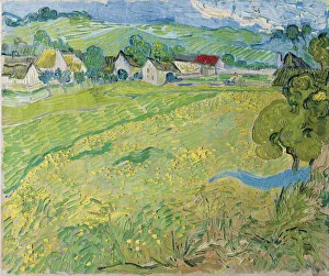 Shower Collection: View of Vessenots in Auvers, 1890. Artist: Gogh, Vincent, van (1853-1890)