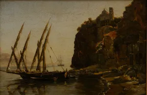 Saratov Prints: View of Vico Between Castellammare and Sorrento, 1828-1829