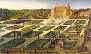 View of Villa Borghese, 1625. Creator: Heintz, Joseph, the Younger (ca 1600-after 1674)