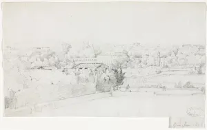 View of the Villa Borghese and its Orangerie from the Villa Medici, 1826. Creator