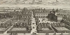 Giovanni Giacomo De Rossi Gallery: View of the Villa Medici, after 1677. Creator: Giovanni Battista Falda