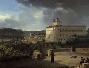 High Angle Prints: View of the Villa Medicis, Rome, 1815. Artist: Nicolas Antoine Taunay