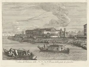 Costa Prints: View of the Villa Pisani, 1730-72. Creator: Giovanni Francesco Costa