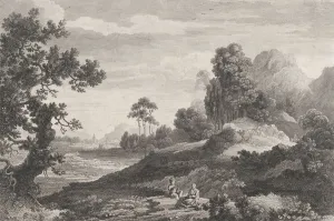 Chatelain Jean Baptiste Claude Prints: View of the Village of Birmingham, ca. 1755. ca. 1755. Creator: Peter Paul Benazech