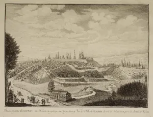 View of the Vladimir Town, 1769. Artist: Makhaev, Mikhail Ivanovich (1718-1770)