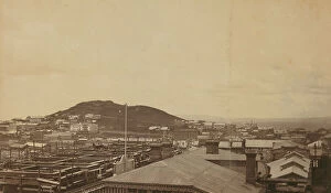 Cityscape Collection: View of Vladivostok, Russia, from the Dom Smith veranda, looking west towards the city..., (1899?)