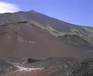 Arid Collection: View of the volcanic scenery of Mount Etna, Sicily, Italy