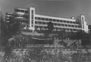 View of the Voroshilov Sanatorium of the Red Army (RKKA) in Sochi, Soviet Union, 1933. Creator: Hannes Meyer
