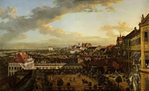Bellotto Prints: View of Warsaw from the terrace of the Royal Castle, 1773