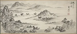 1615 1868 Prints: View of West Lake, 1700s. Creator: Ike Taiga (Japanese, 1723-1776)