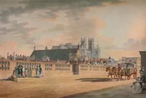Cecil Reginald Gallery: View on Westminster Bridge, 1792. Artist: Thomas Malton II