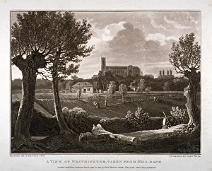 John Hall Prints: View of Westminster looking from Millbank, London, 1807. Artist: John Hall