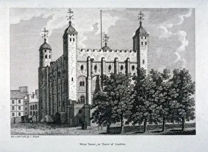 Stronghold Prints: View of the White Tower, Tower of London, 1784